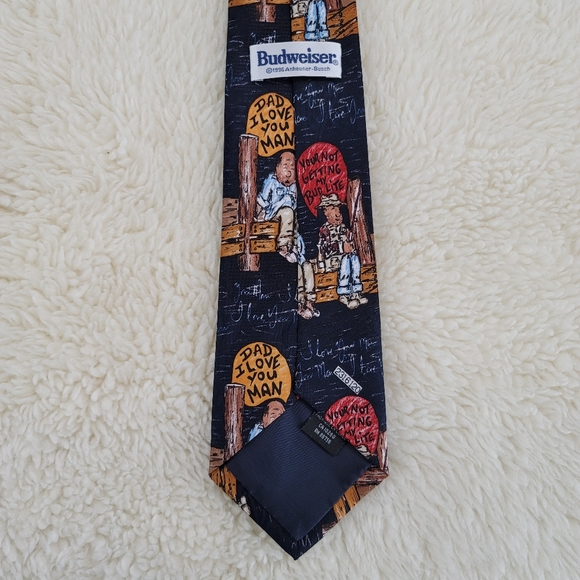 Vtg Budweiser YOUR NOT GETTING MY BUD LITE Tie - Picture 5 of 12